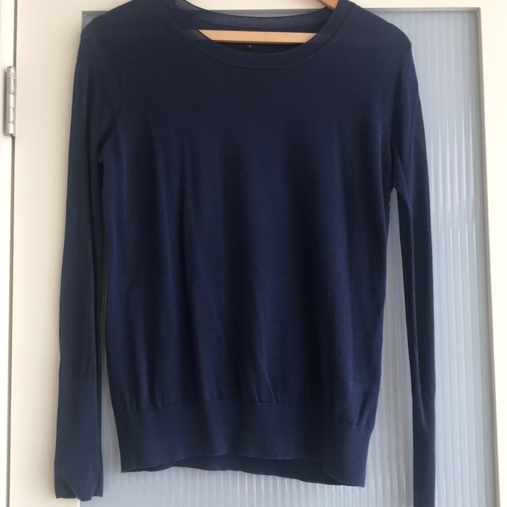 J. Crew Blue Crew Neck Sweater Size XS